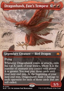 Dragonhawk Fates Tempest - Bloomburrow Extras