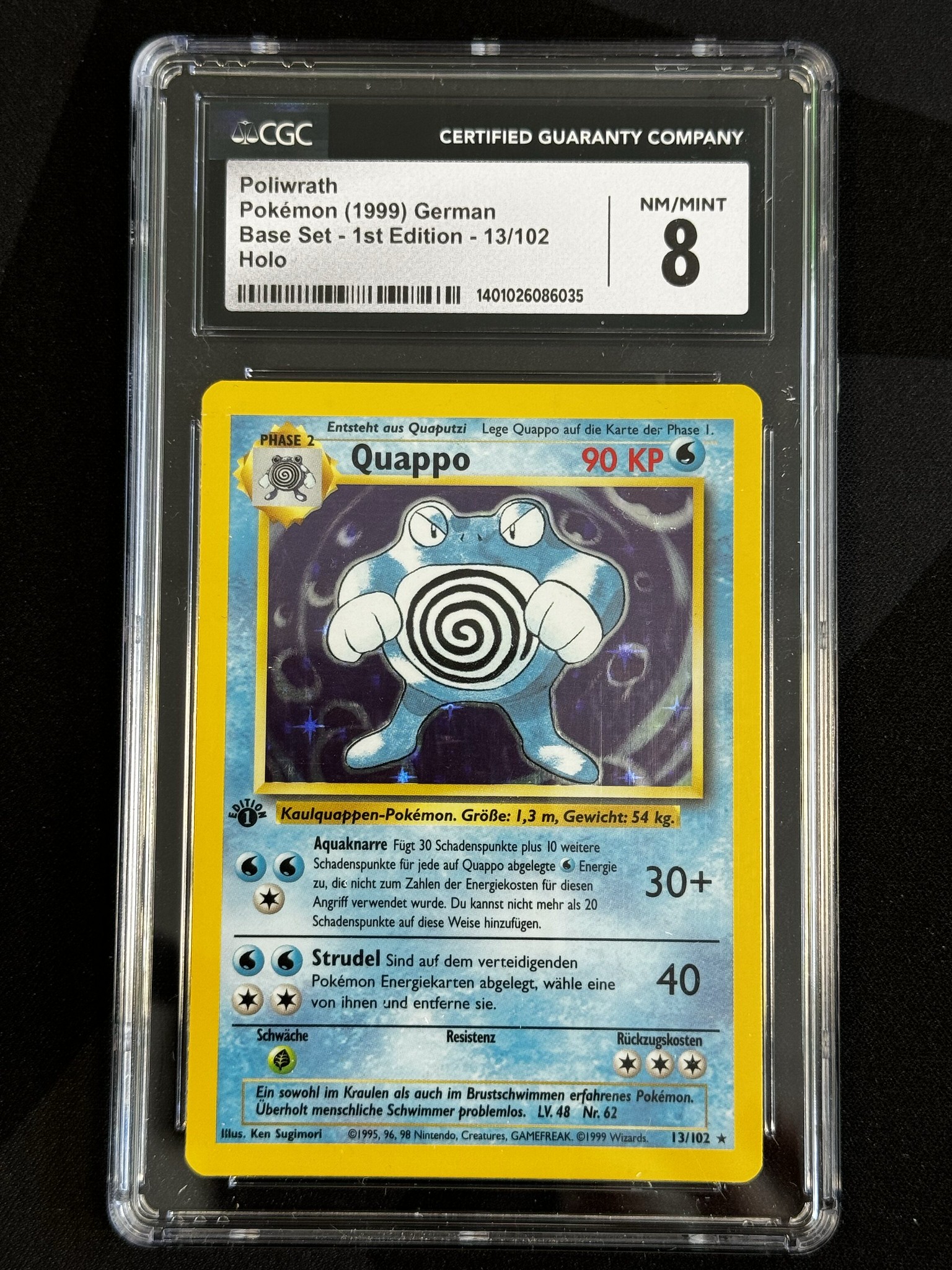 Poliwrath - BS 13 - German - CGC 8