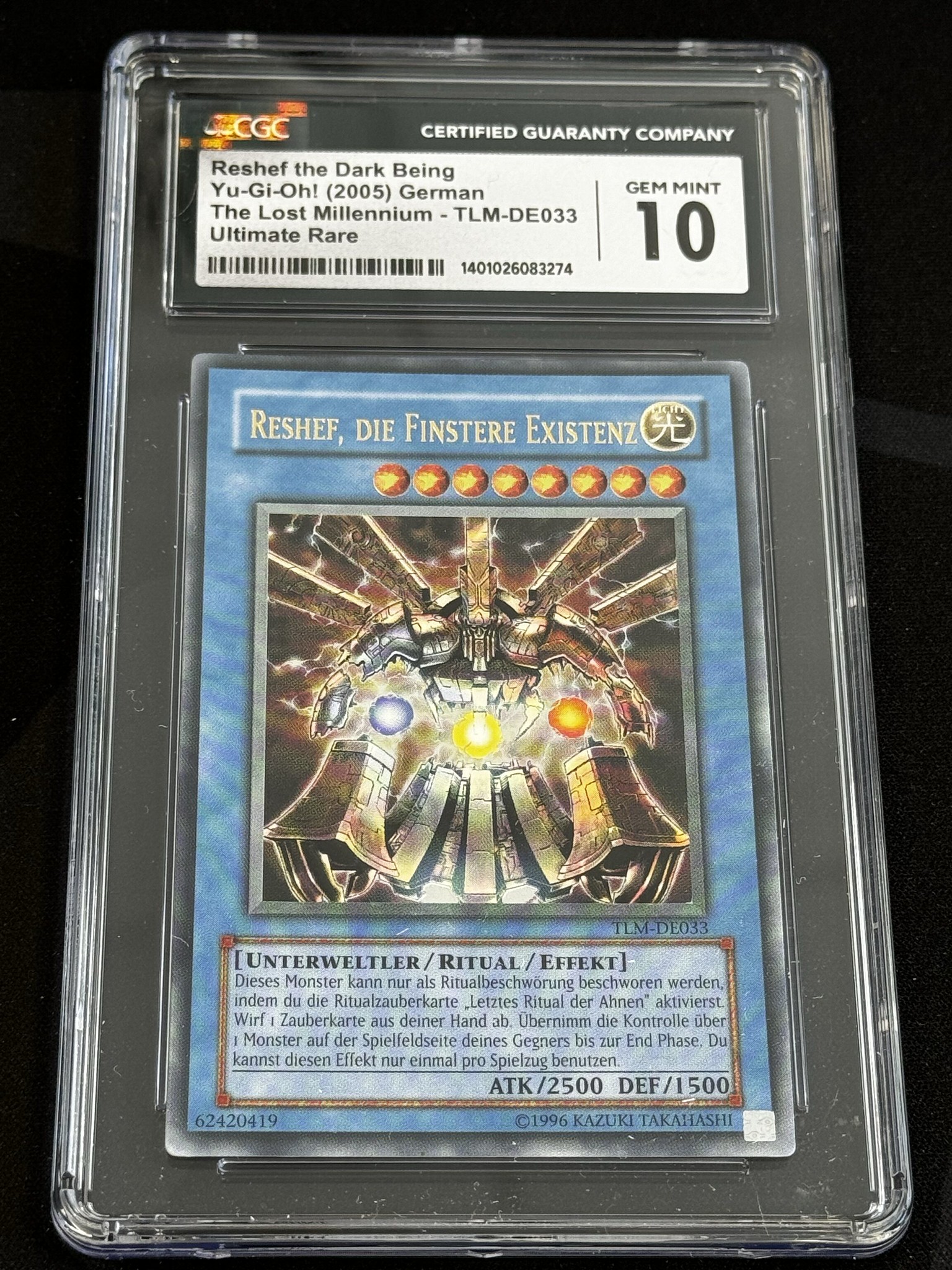 Reshef the Dark Being (V.2 - Ultimate Rare) - TLM 33 - German - CGC 10 