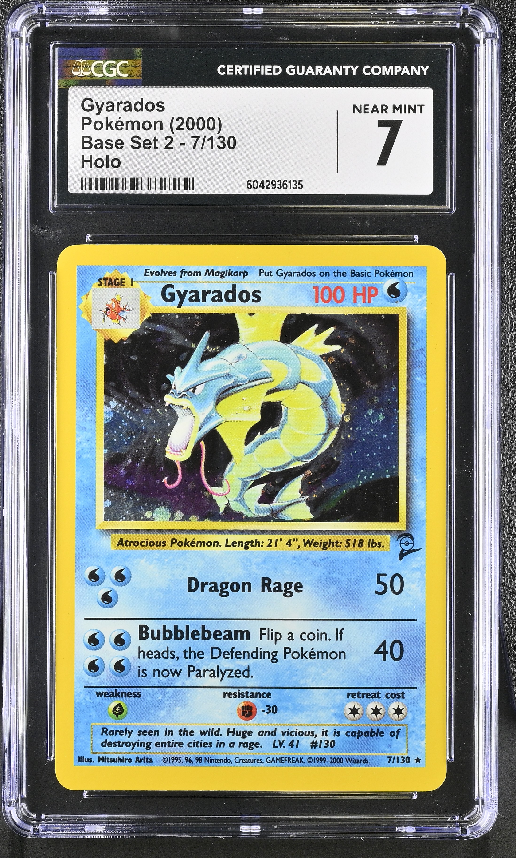 Gyarados - B2 7 - English - CGC 7 