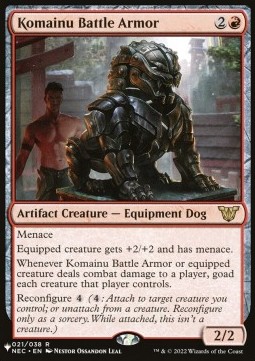 Komainu Battle Armor - Secret Lair Commander Deck Raining Cats and Dogs 