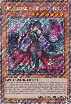 Diabellstar the Black Witch (V.4 Platinum Secret Rare)
