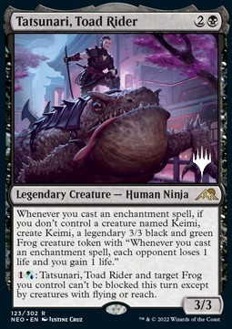 Tatsunari Toad Rider (V.2) - Kamigawa Neon Dynasty Promos 
