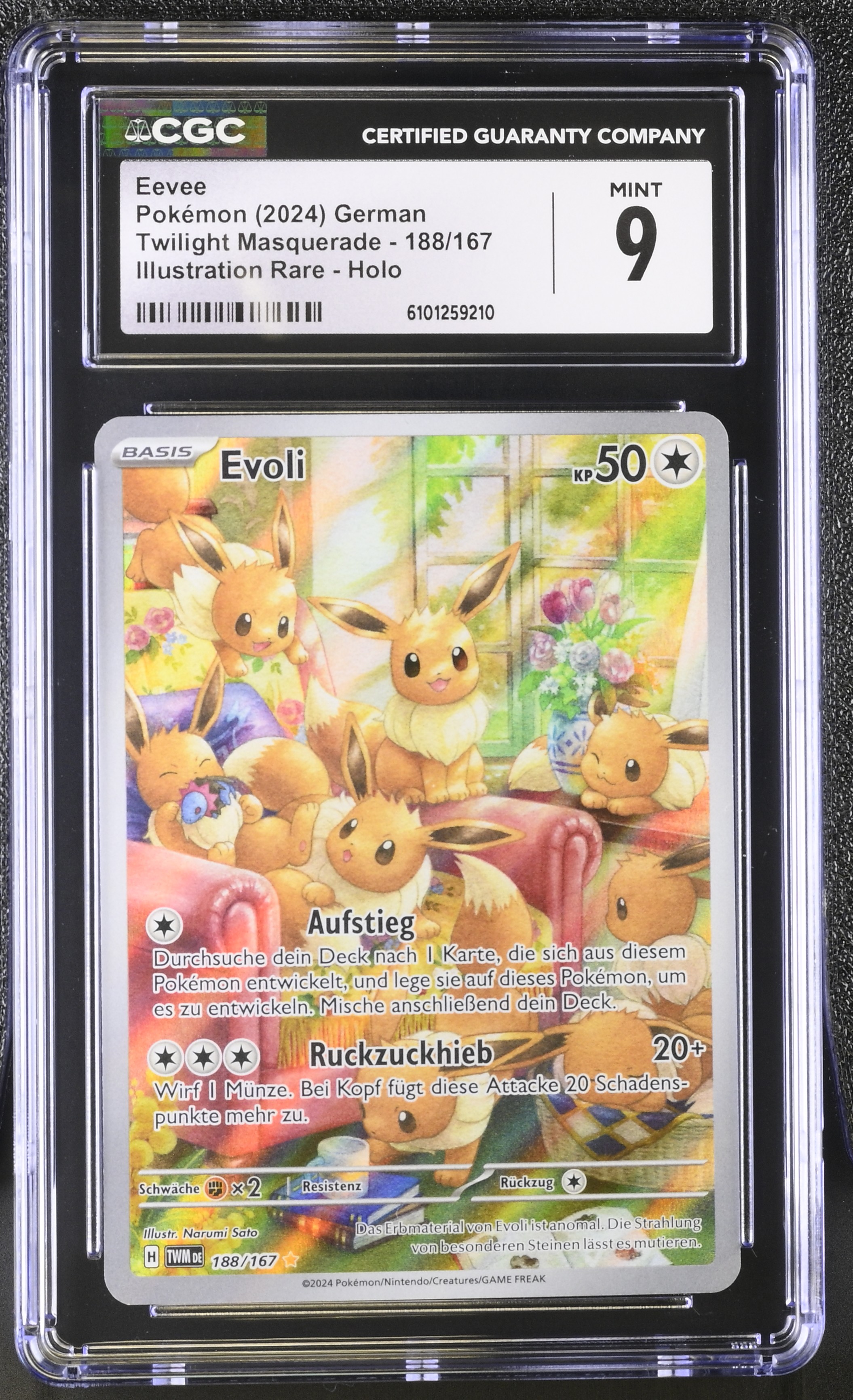 Eevee - TWM 188 - German - CGC 9 