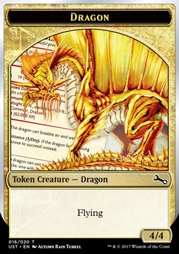 Dragon Token (Gold 4/4) 