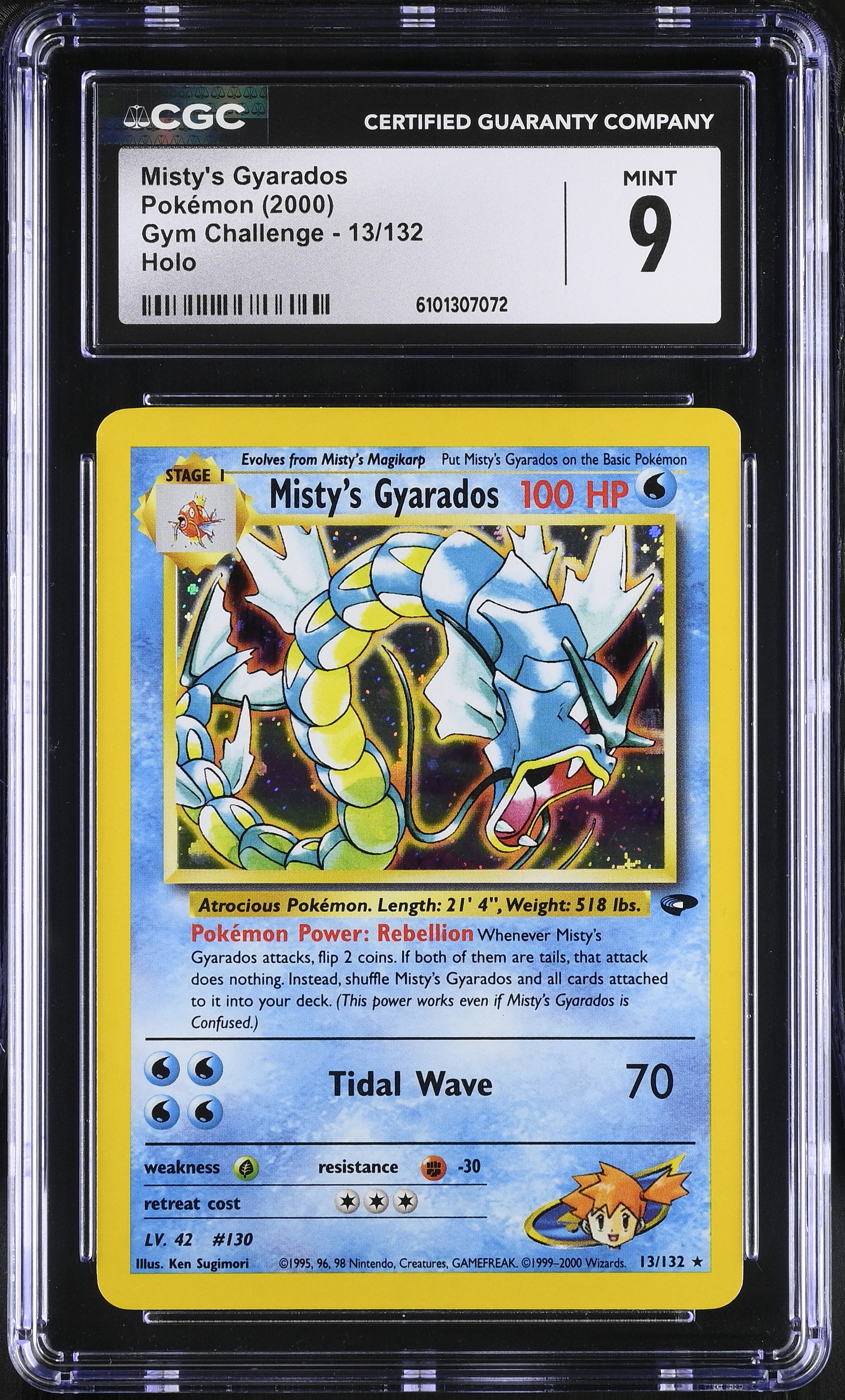 Misty's Gyarados - GC 13 - English - CGC 9 