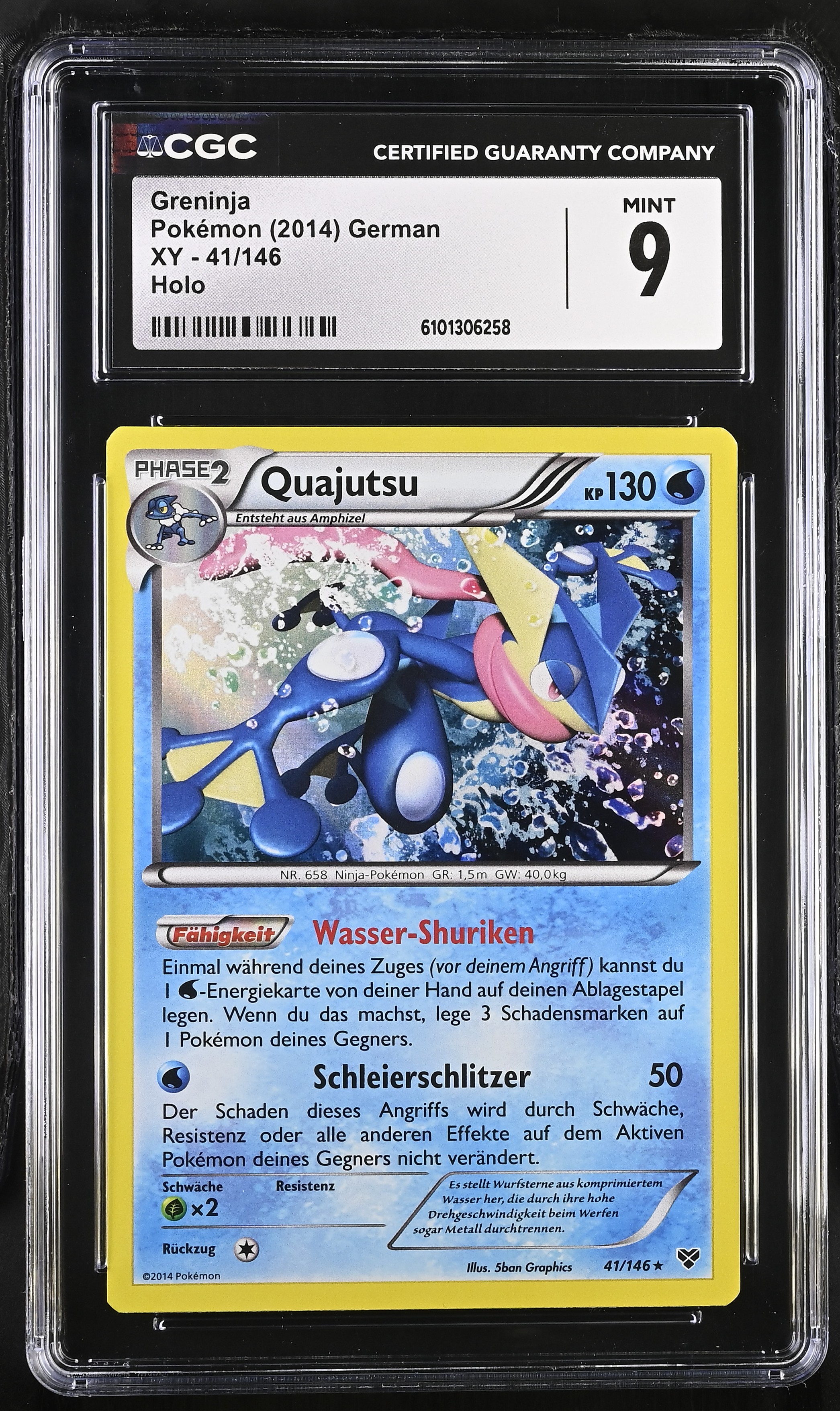 Greninja - XY 41 - German - CGC 9 