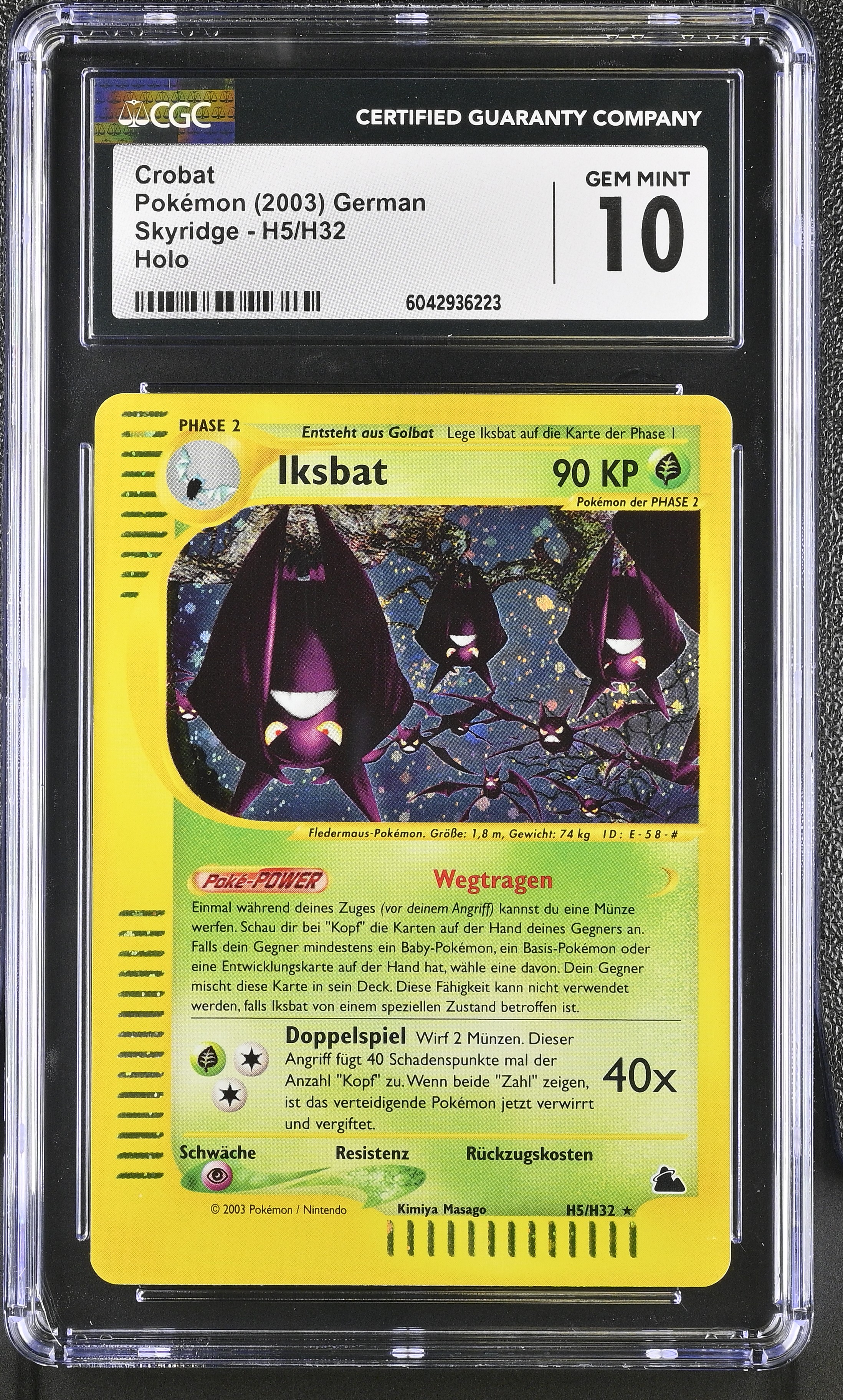 Crobat - SK 5 - German - CGC 10 
