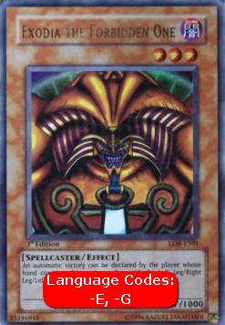 Exodia the Forbidden One (V.1 - Ultra Rare) 