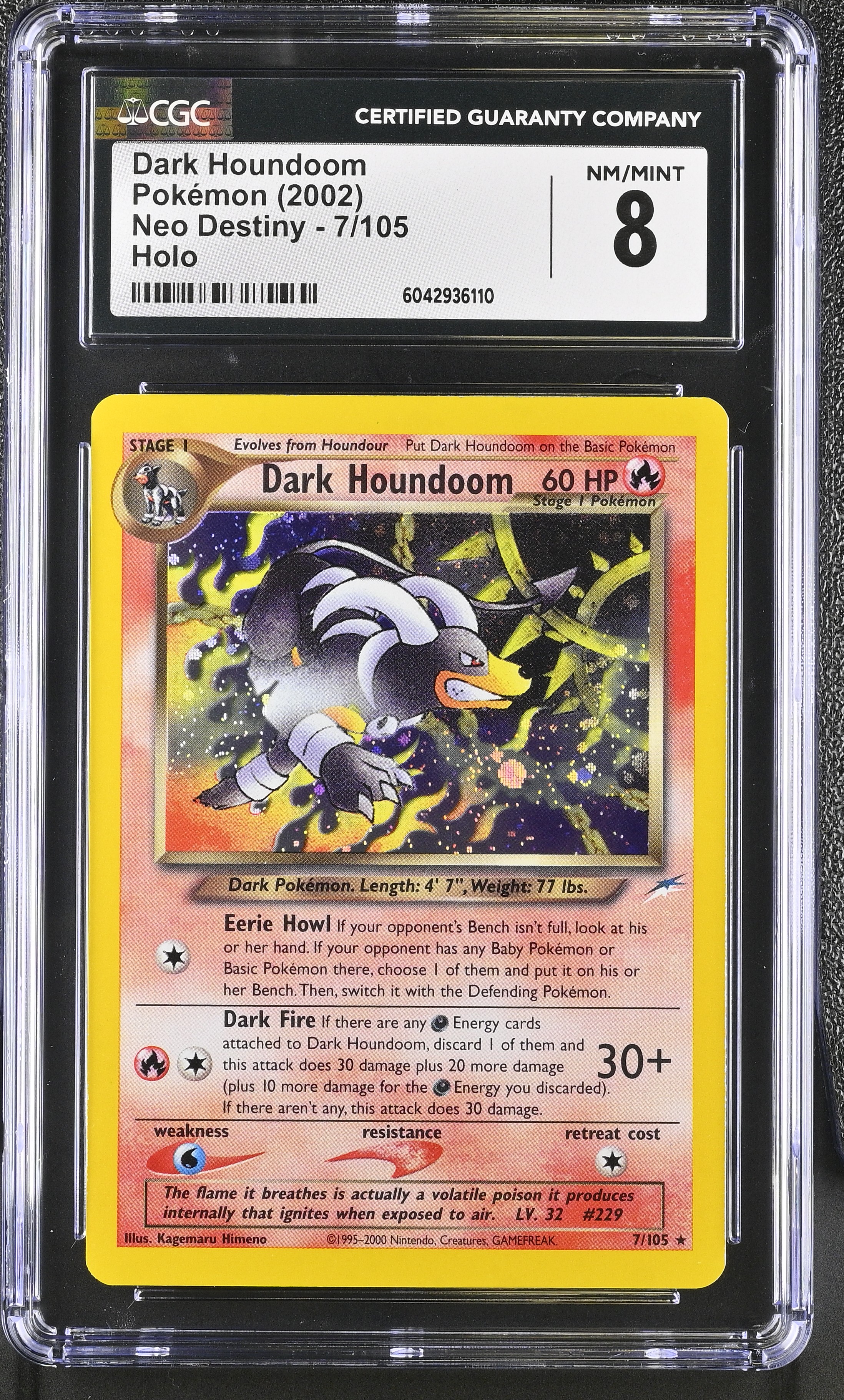 Dark Houndoom - NDE 7 - English - CGC 8 