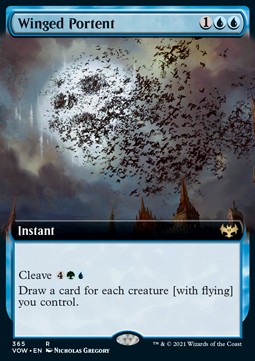 Winged Portent - Innistrad Crimson Vow Extras 