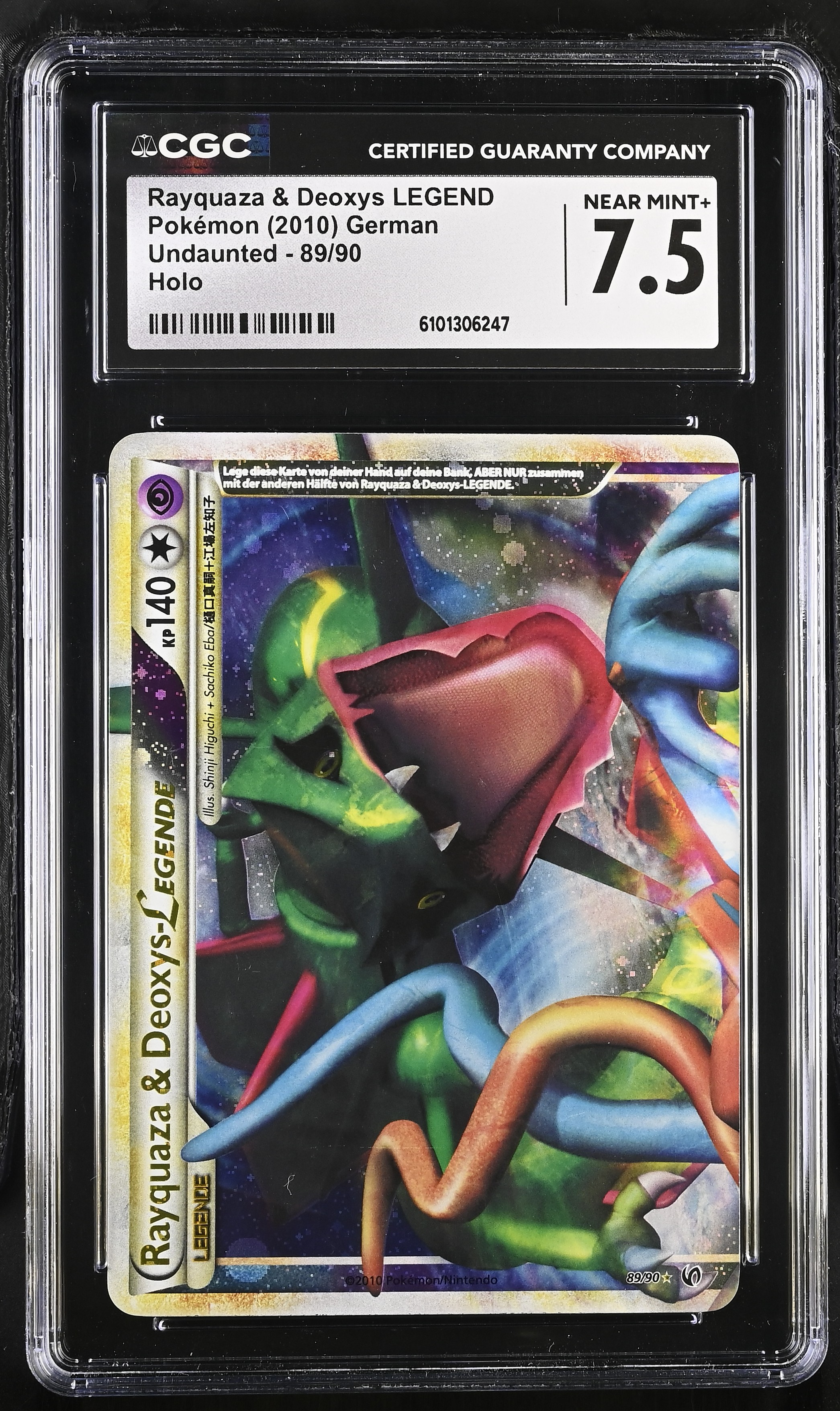 Rayquaza & Deoxys LEGEND (Top) - UD 89 - German - CGC 7.5 