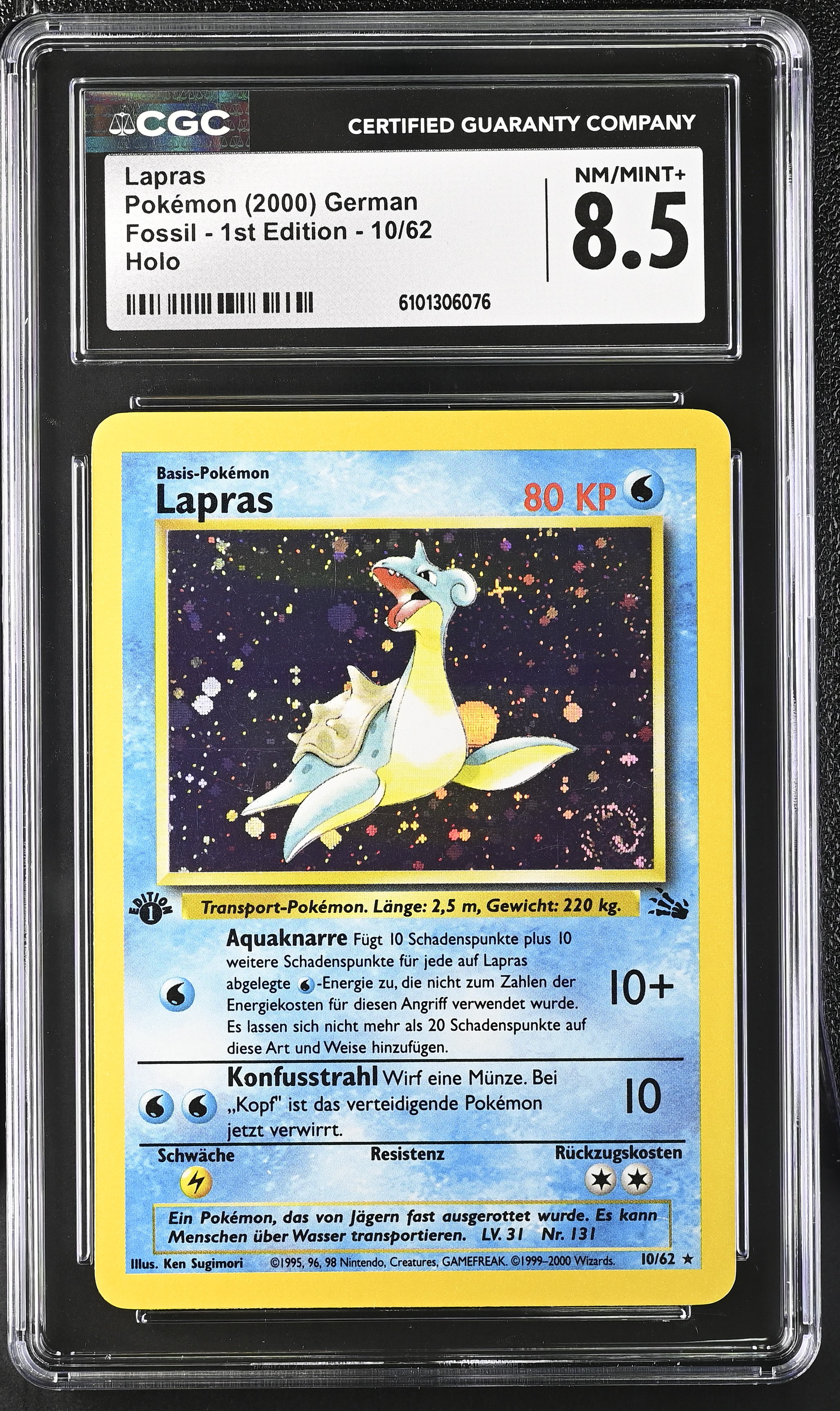Lapras - FO 10 - German - CGC 8.5 