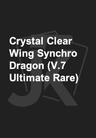 Crystal Clear Wing Synchro Dragon (V.7 Ultimate Rare) 