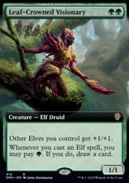 Leaf Crowned Visionary - Dominaria United Extras 