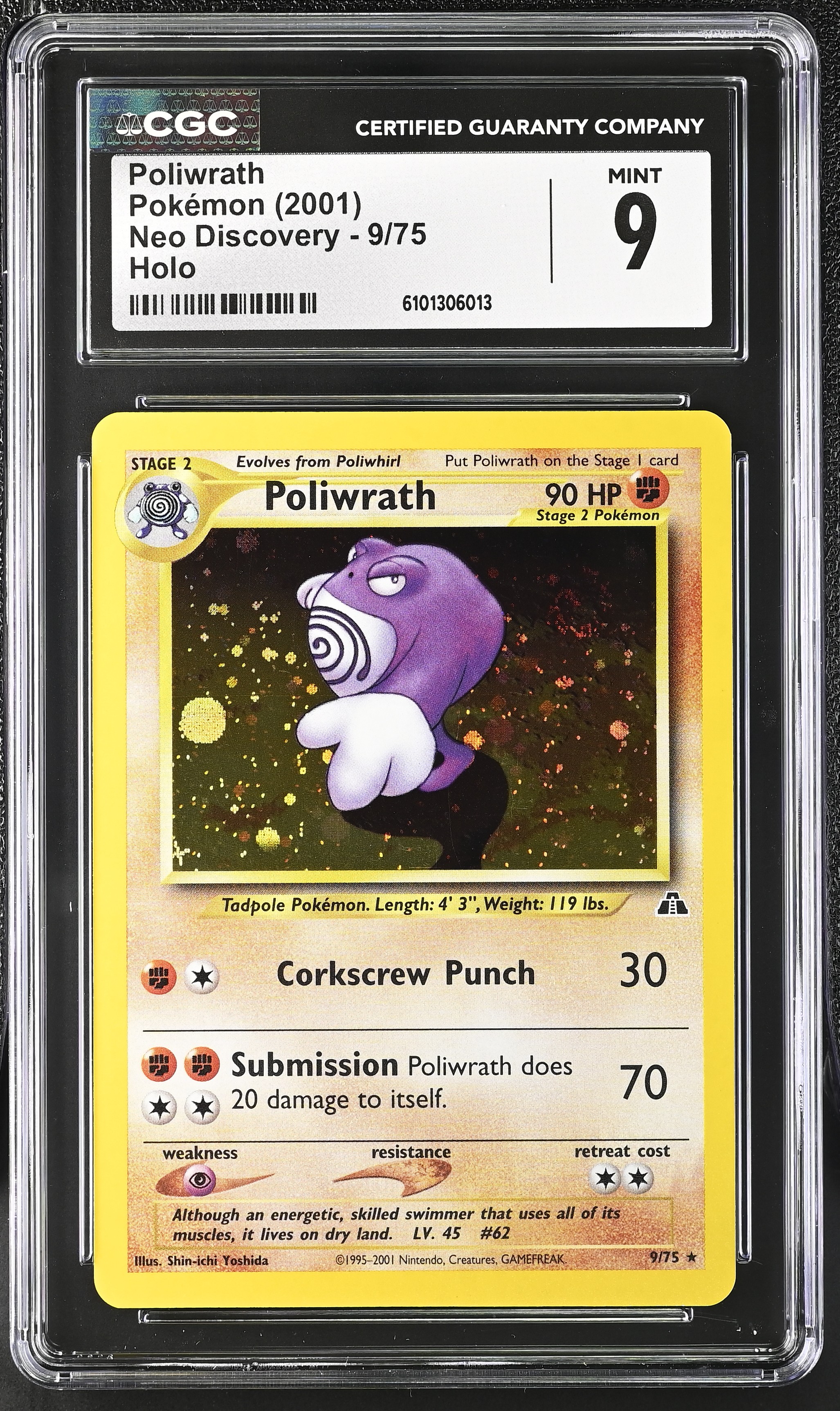 Poliwrath (Holo) - NDI 9 - English - CGC 9 