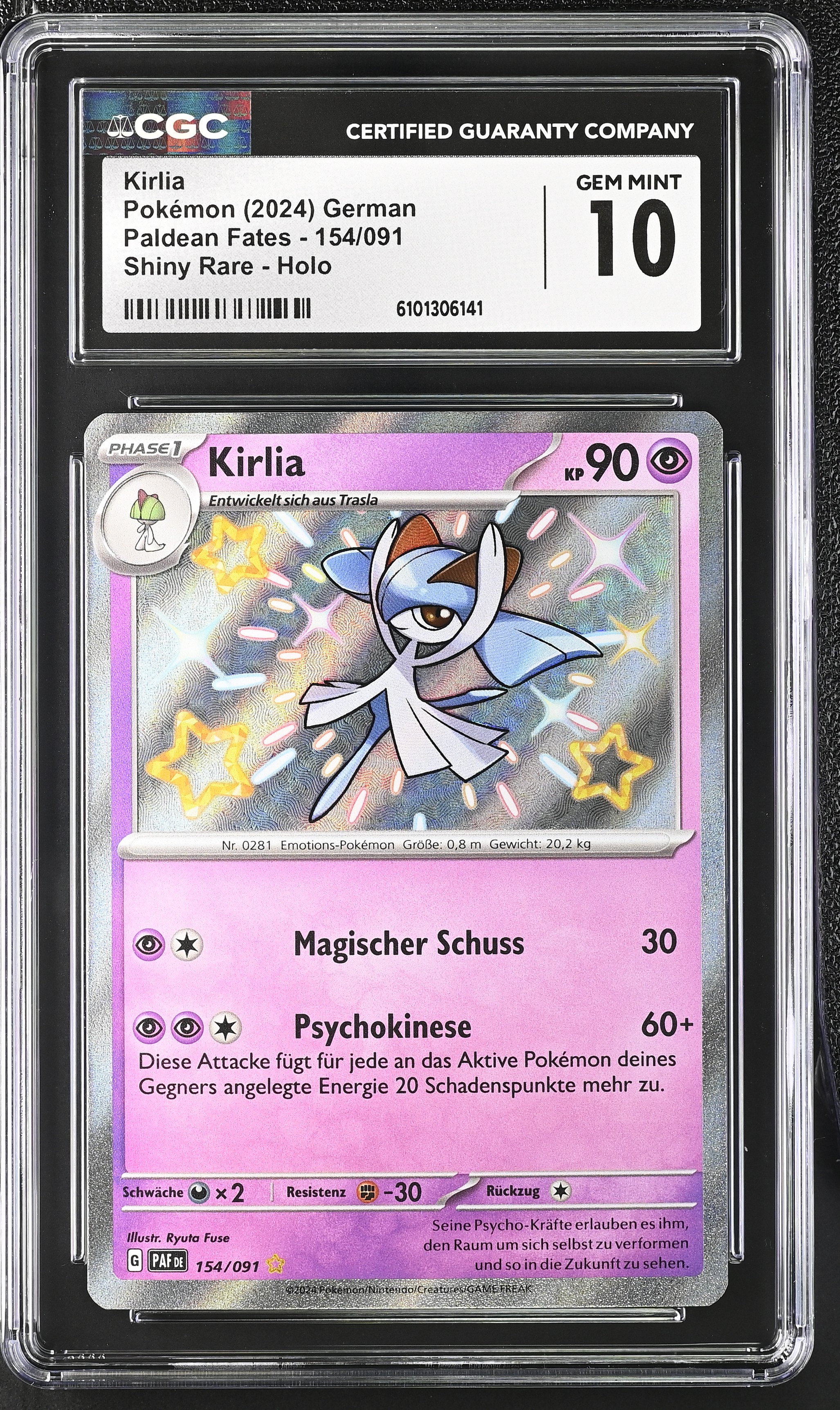 Kirlia - PAF 154 - German - CGC 10 
