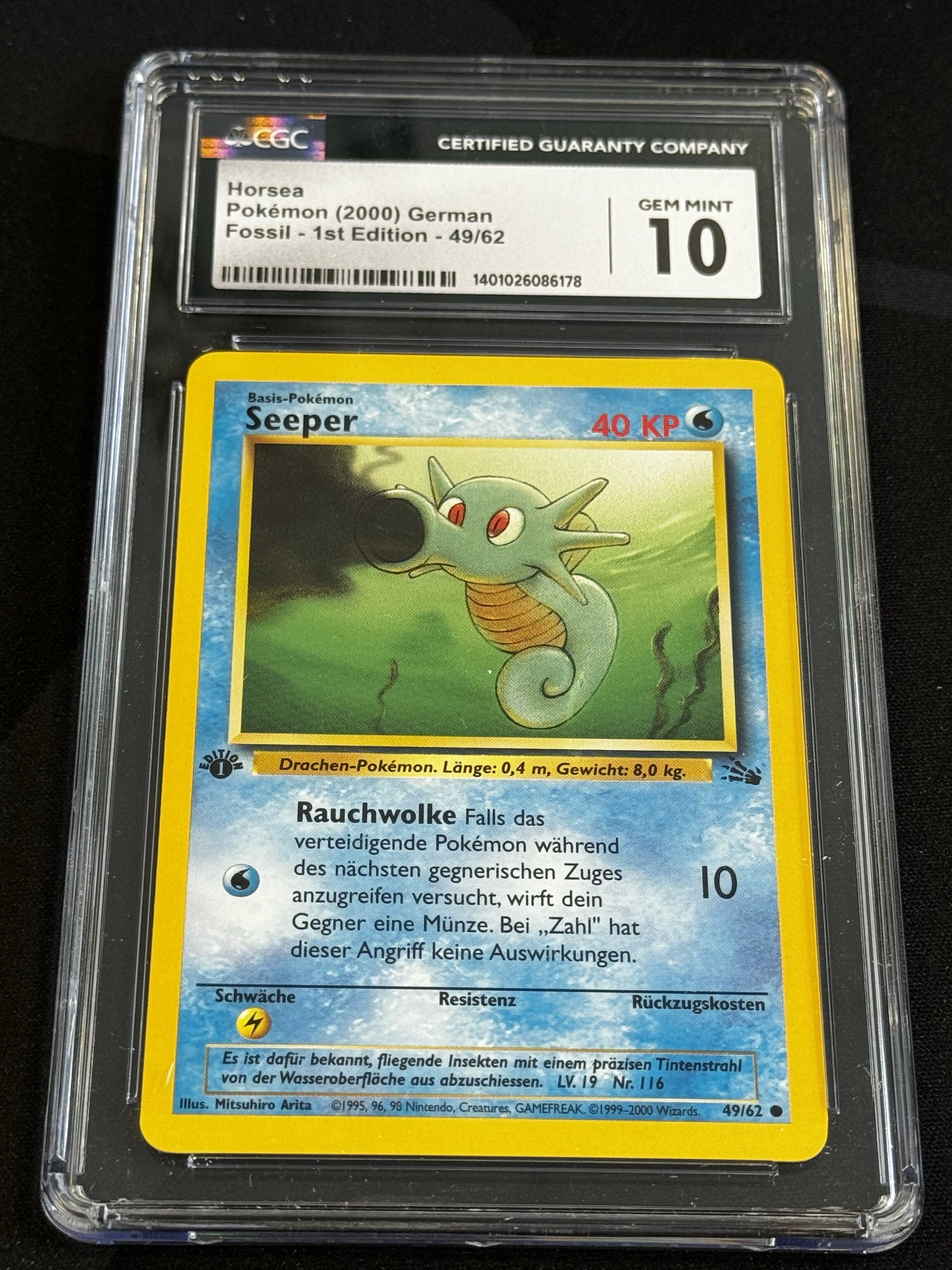 Horsea - FO 49 - German - CGC 10