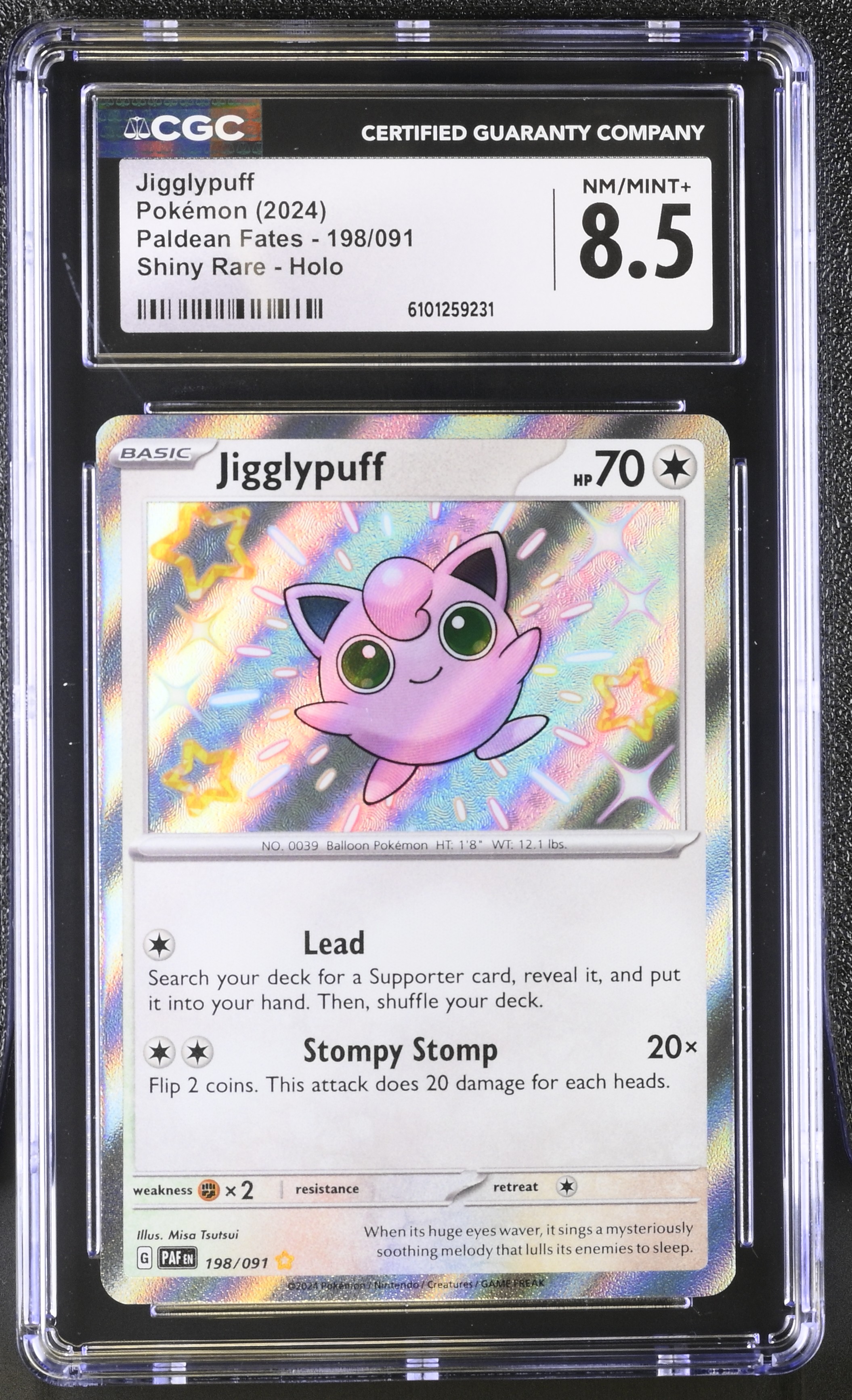 Jigglypuff - PAF 198 - English - CGC 8.5