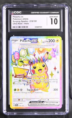 Pikachu ex - SSP 219 - English - CGC 10