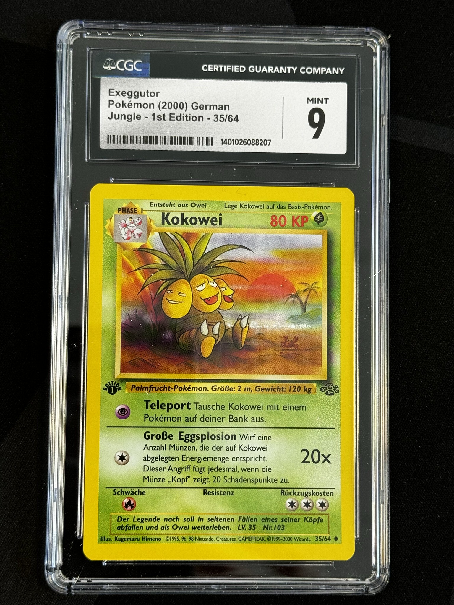 Exeggutor - JU 35 - German - CGC 9