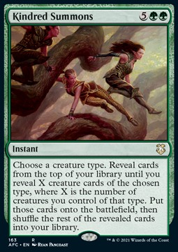 Kindred Summons - Commander Adventures in the Forgotten Realms