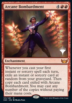 Arcane Bombardment (V.2) - Streets of New Capenna Promos