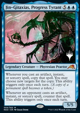 Jin Gitaxias Progress Tyrant (V.2) - Kamigawa Neon Dynasty Promos 