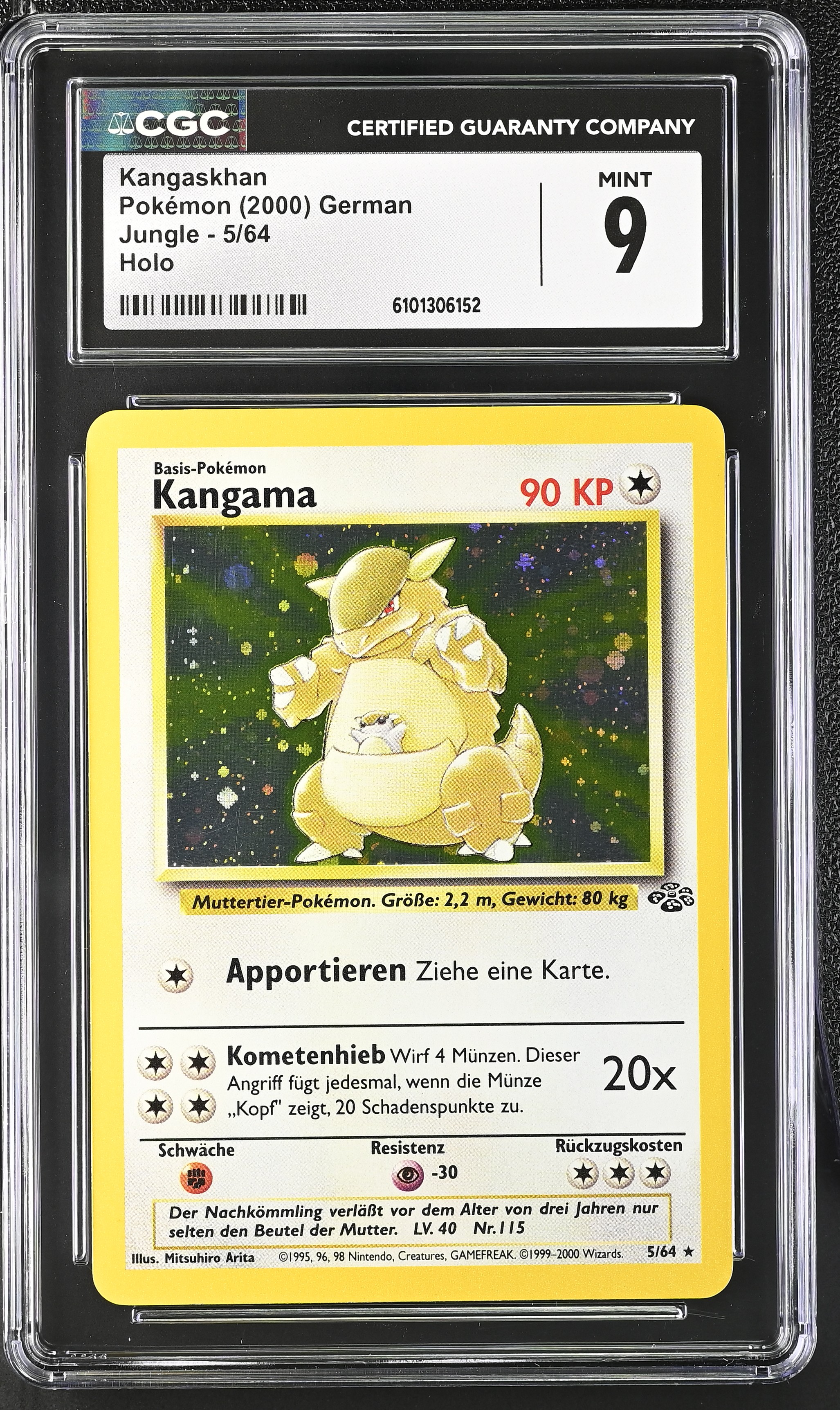 Kangaskhan - JU 5 - German - CGC 9 