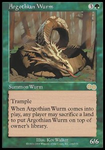 Argothian Wurm - Urzas Saga 