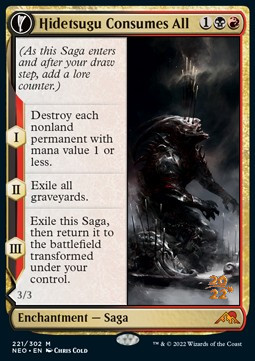 Hidetsugu Consumes All Vessel of the All Consuming - Kamigawa Neon Dynasty Promos 
