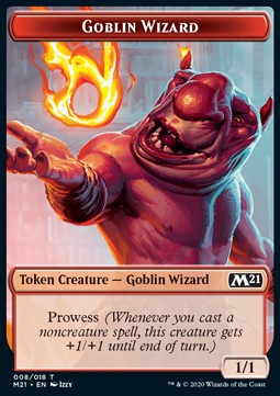 Goblin Wizard Token (R 1/1) // Griffin Token (W 2/2) 