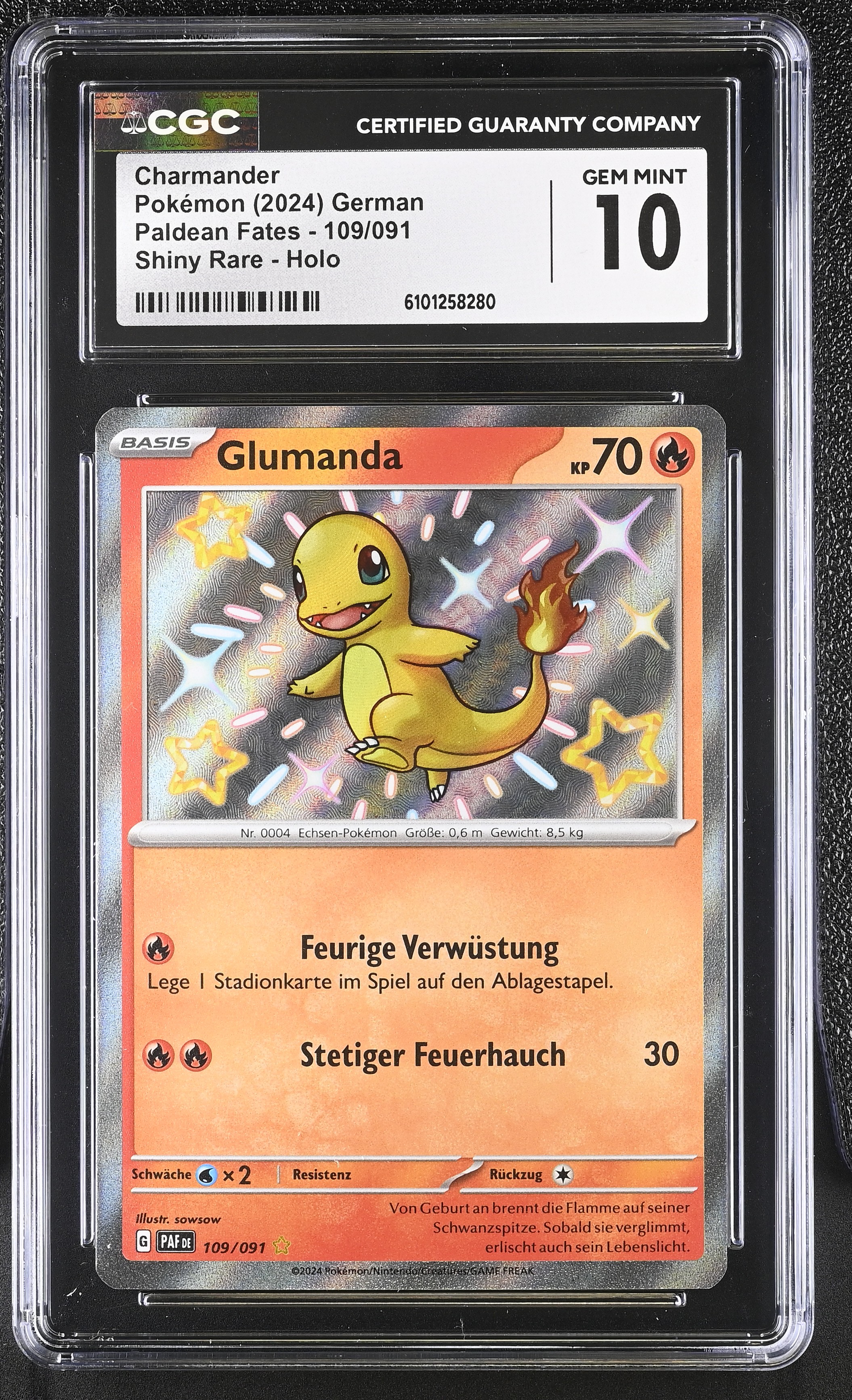 Charmander - PAF 109 - German - CGC 10 