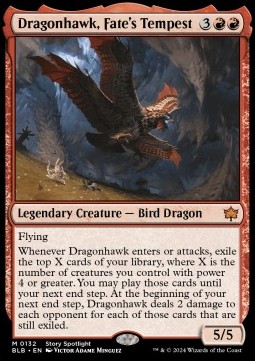 Dragonhawk Fates Tempest - Bloomburrow 