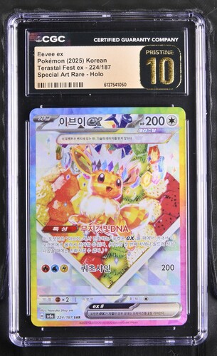 Eevee ex - sv8a 224 - Korean - CGC 10.5 