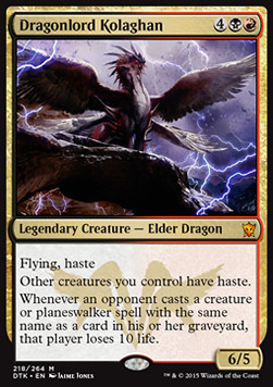 Dragonlord Kolaghan - Dragons of Tarkir