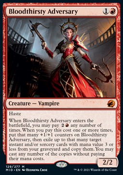 Bloodthirsty Adversary - Innistrad Midnight Hunt 