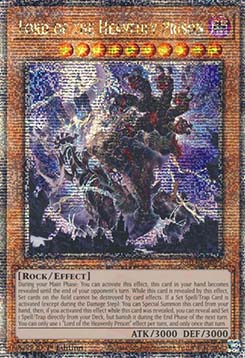 Lord of the Heavenly Prison (V.5 Quarter Century Secret Rare)