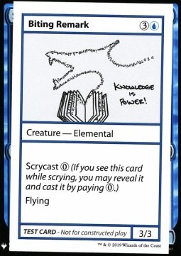 Biting Remark (V.1) - Mystery Booster Playtest Cards