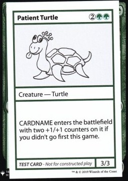 Patient Turtle (V.1) - Mystery Booster Playtest Cards 