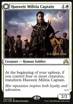 Hanweir Militia Captain Westvale Cult Leader - Shadows over Innistrad Promos 