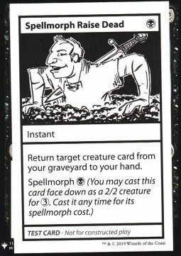 Spellmorph Raise Dead (V.1) - Mystery Booster Playtest Cards