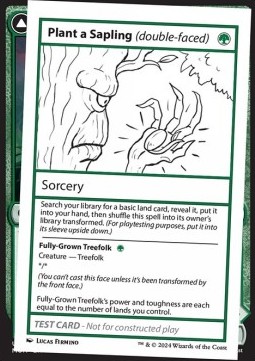 Plant a Sapling Fully Grown Treefolk 