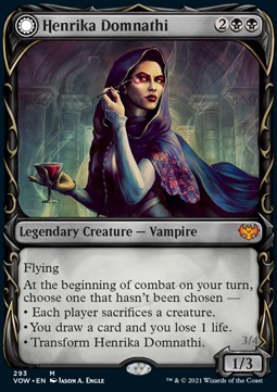 Henrika Domnathi Henrika Infernal Seer (V.1) - Innistrad Crimson Vow Extras 