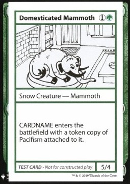 Domesticated Mammoth (V.1) - Mystery Booster Playtest Cards