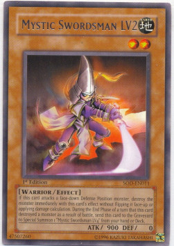 Mystic Swordsman LV2 (V.1 - Rare) 