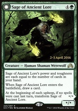 Sage of Ancient Lore / Werewolf of Ancient Hunger 