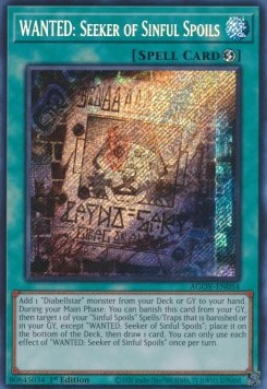 WANTED Seeker of Sinful Spoils (V.1 Secret Rare)