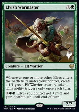 Elvish Warmaster (V.2) - Kaldheim Promos 