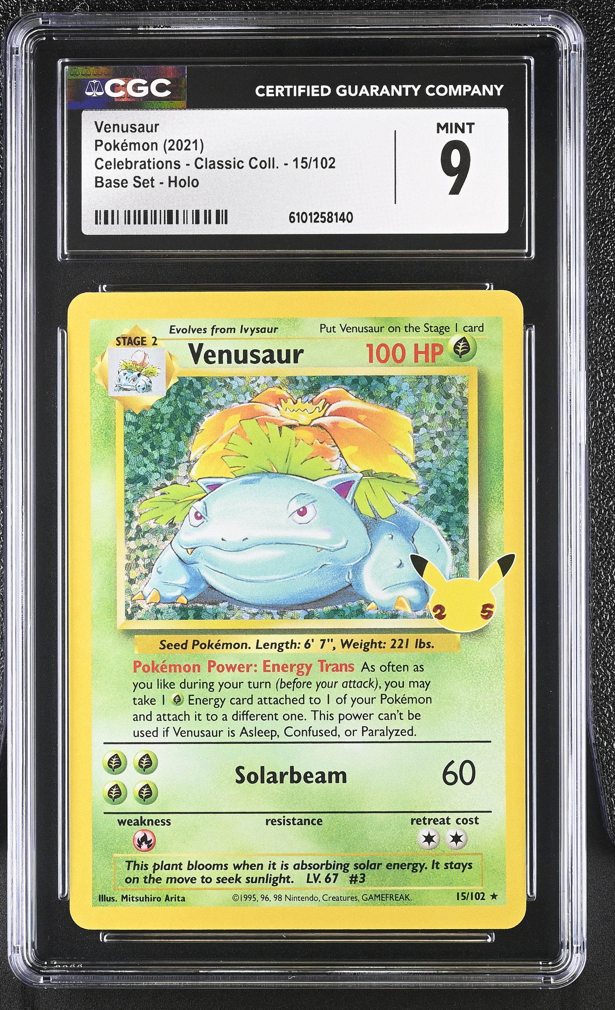 Venusaur - CEL 15 - English - CGC 9 